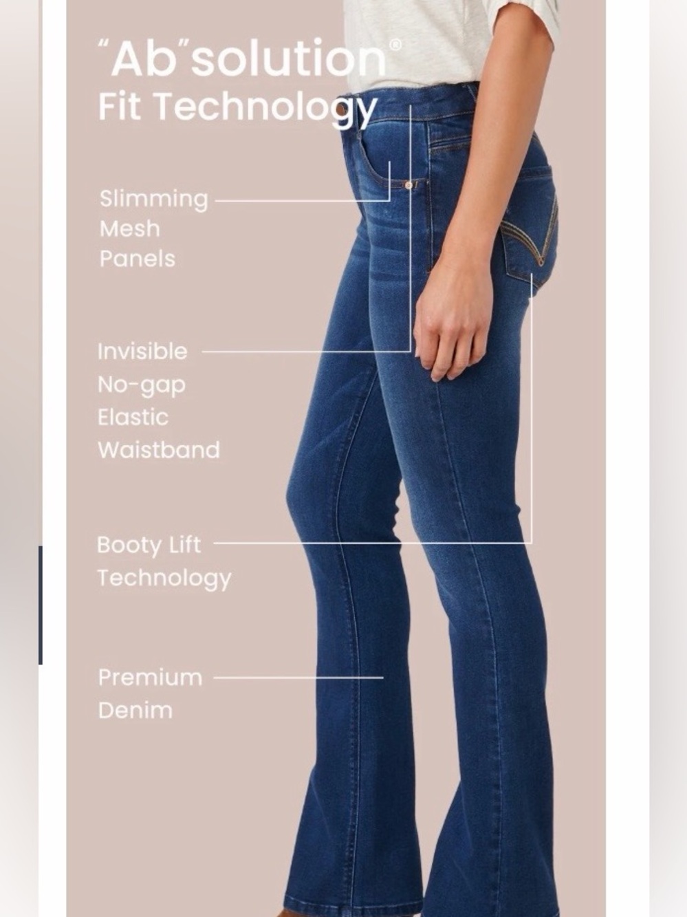 Democracy “Ab”Solution Straight-Leg Jeans, Size 10 (30), GUC - Picture 8 of 12